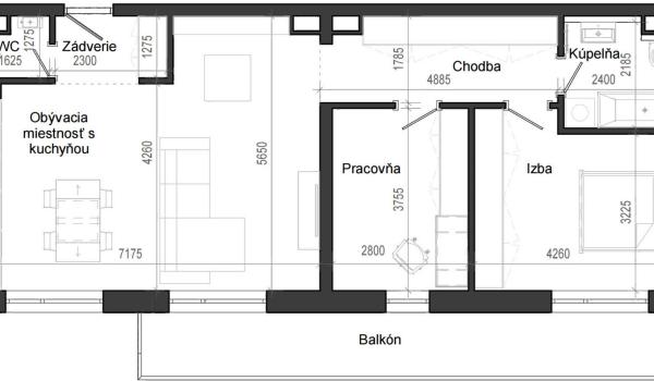 3 izbový byt B14 - 6F