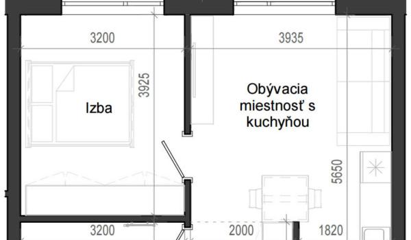 2 izbový byt B14 - 6B