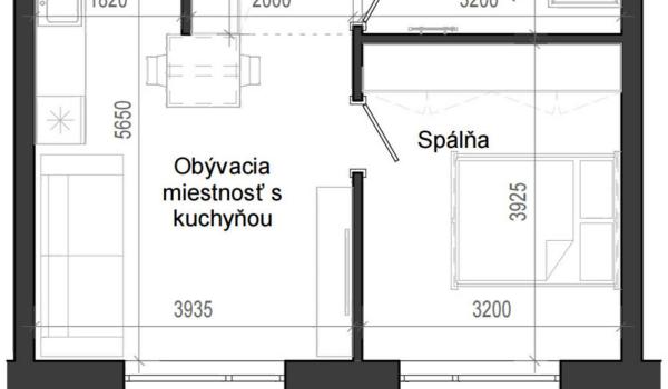 2 izbový byt B14 - 4H