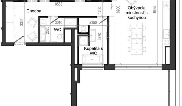 4 izbový byt B12 - 5C