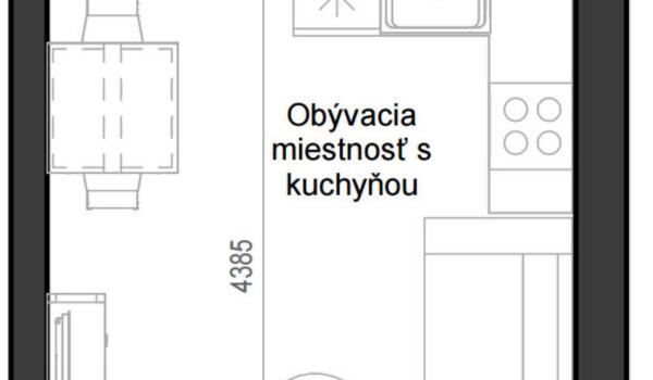 1 izbový byt B12 - 3A