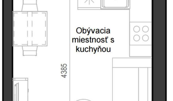 1 izbový byt B12 - 2A