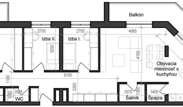 4 izbový byt B11 - 7C