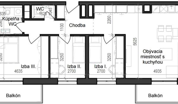 4 izbový byt B11 - 7A