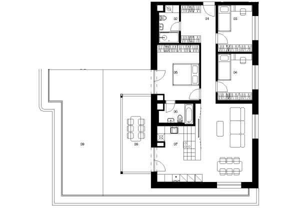 A5B - 4 izbový byt - Nové Mlynarce