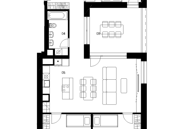 E5C - 4 izbový byt - Nové Mlynarce