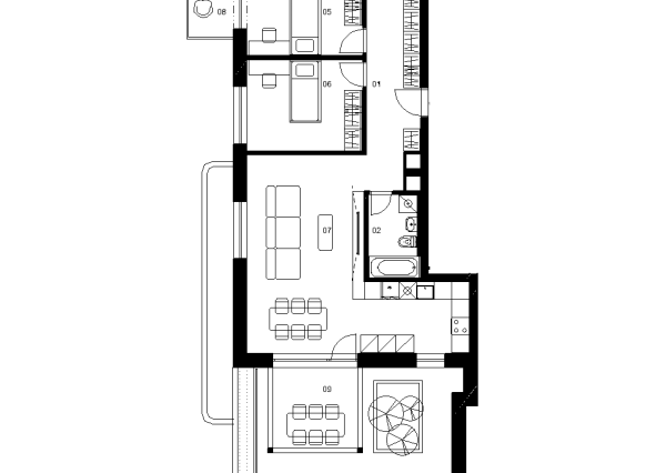E5B - 4 izbový byt - Nové Mlynarce
