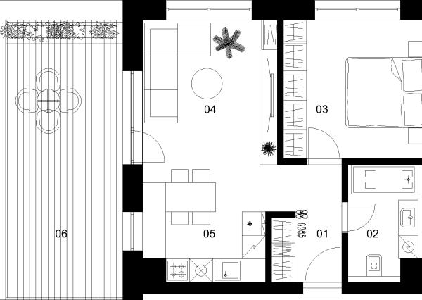 2 izbový byt B-5.2.