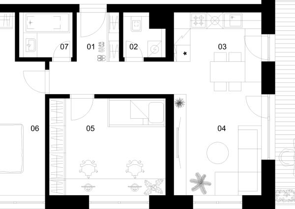 3 izbový byt B-4.6.