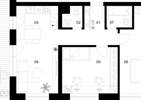3 izbový byt B-3.3.