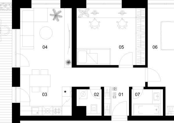 3 izbový byt B-1.2.