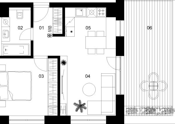 2 izbový byt C-5.7.
