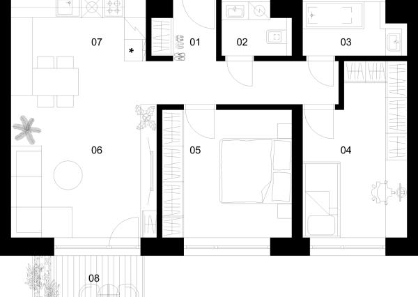 3 izbový byt C-5.1.