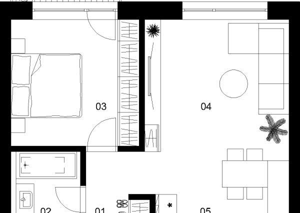 2 izbový byt C-4.4.