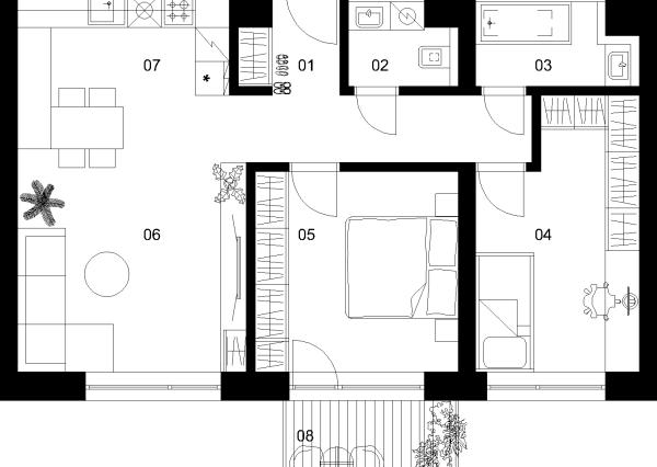 3 izbový byt C-4.1.