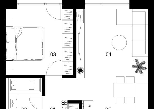 2 izbový byt C-2.5.