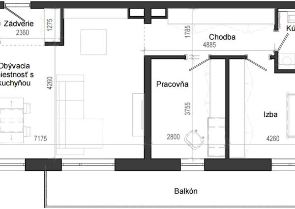 3 izbový byt B14 - 7F