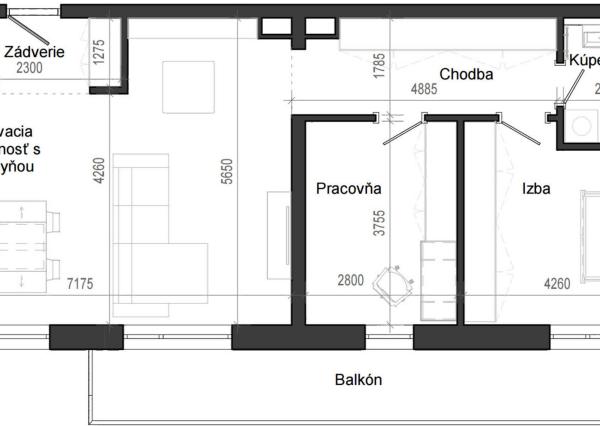 3 izbový byt B14 - 6F