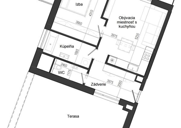 2 izbový byt B14 - 5A