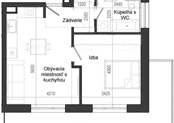 2 izbový byt B14 - 3G