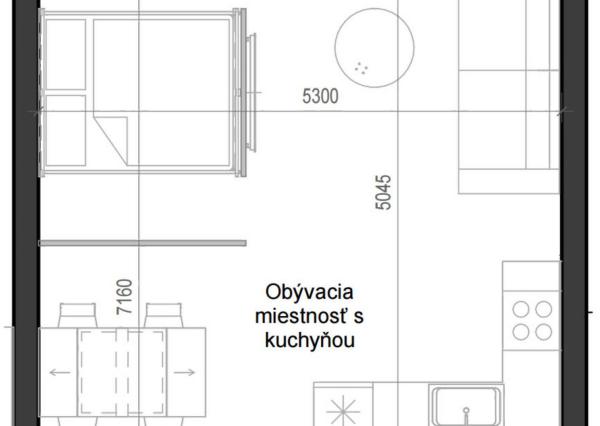 1 izbový byt B12 - 4F