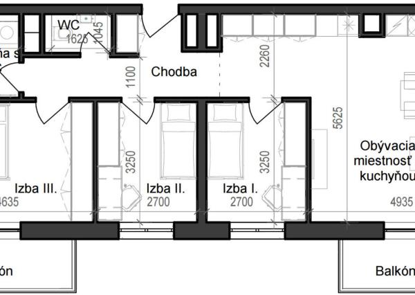 4 izbový byt B11 - 7A