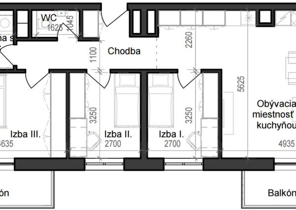 4 izbový byt B11 - 6A